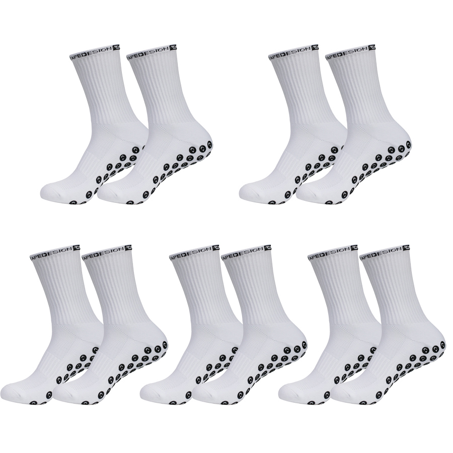Badminton Grip - 5 paia di calze antiscivolo da