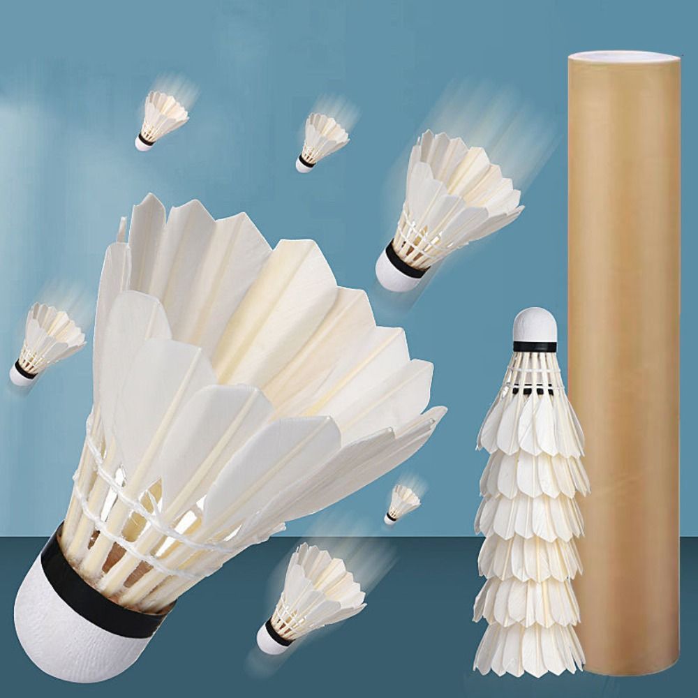 Feather Shuttlecock - 3/6/12 Pezzi Nuovi Volani da Badminton